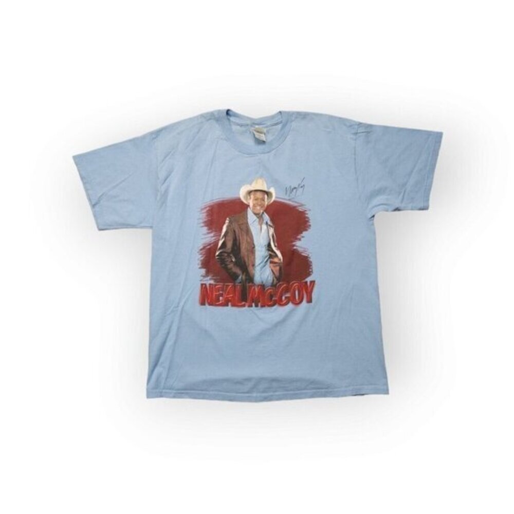 Neal McCoy Autographed Tour T Shirt Mens XL‎